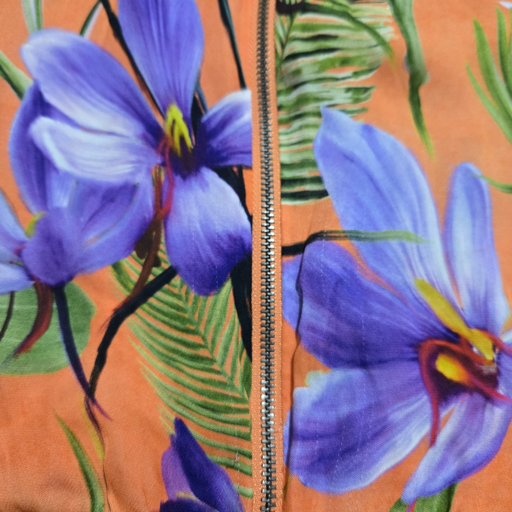 Alice + Olivia Orange and Purple Floral Top - Picture 6 of 10